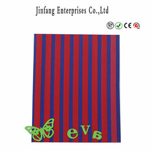 Special Multicolor stripe eva foam sheet with difference thickness/ Christmas kids craft foam